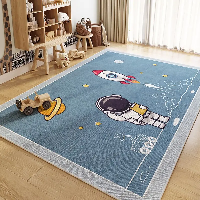 

Cute Cartoon Crystal Velvet Carpet Living Room Kids Bedroom Floor Mat Bathroom Toilet Boys Girls Room Absorbent Foot Rugs