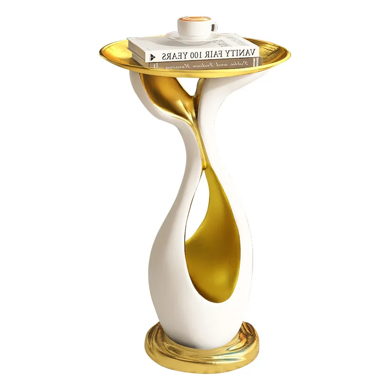 

Creative art, large floor-to-ceiling ornament tray, light luxury