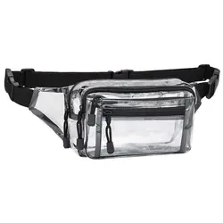 Clear Waist Bag Fashion Belt Bag Bum Bag for Festival Travel Beach Concerts Sporting Event