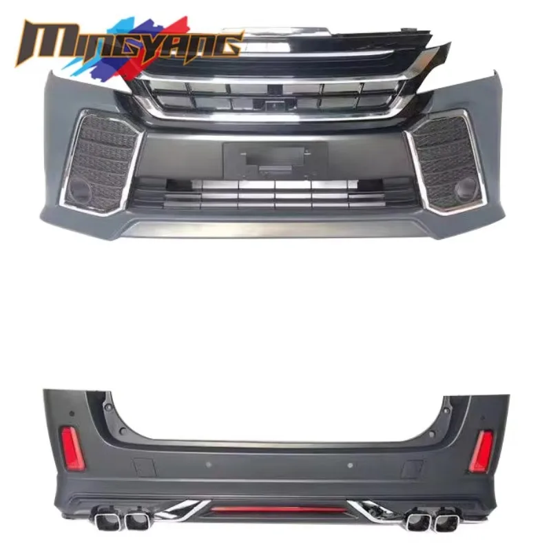 

ZAIQU Jiuzhou Auto High Quality 100% FITMENT Vellfire 2008 to 2015 ALPHARD BODY KIT PP MATERIAL Car Bumpers for Vellf