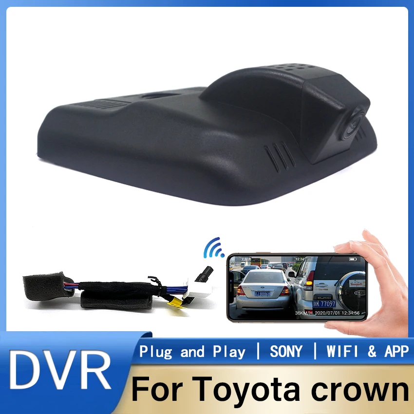 For Toyota crown 2023 2024 Front and Rear Dash Cam for Car Camera Recorder Dashcam WIFI Car Dvr Recording Devices Accessories