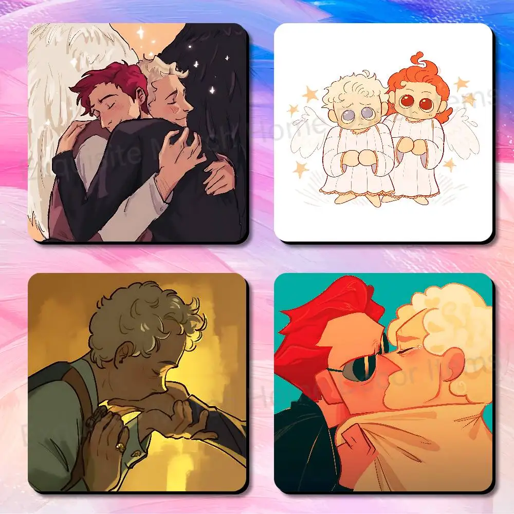 TV G-Good O-Omens Soft Magnetic Refrigerator Magnets Dimensions 75x75mm Personality Decorations Creative Gifts