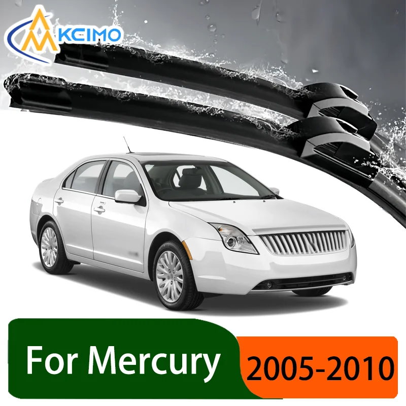 

Silent Black Front Wiper Blades Set for Mercury Milan 2005-2010 2006 2007 Auto Windscreen Windshield Window Wiper Accessories