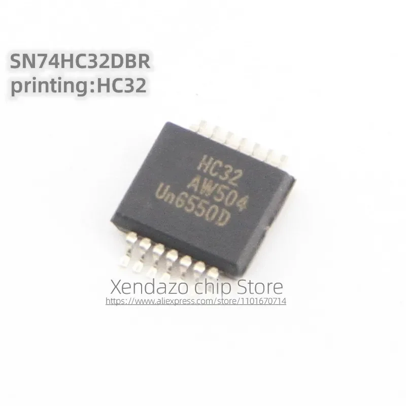 5pcs/lot SN74HC32DBR 74HC32DBR Silk screen printing HC32 TSSOP-14 package 4-way 2-input positive OR gate Logic chip