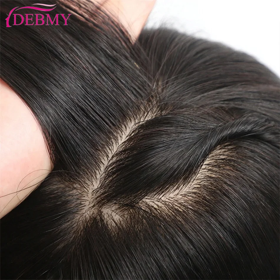 Silk Base Full Lace Wig With PU Front 6x6 Real Jewish Human Hair Wigs For Women Natural Color Silk Top Glueless Wig Breathable