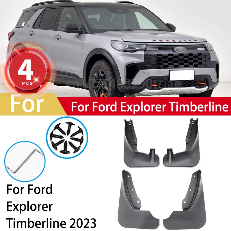 

4pcs Mudguards For Ford Explorer Timberline 2023 Mud Flaps Splash Guard MudFlaps Front Rear Fender Protector Car Accessories