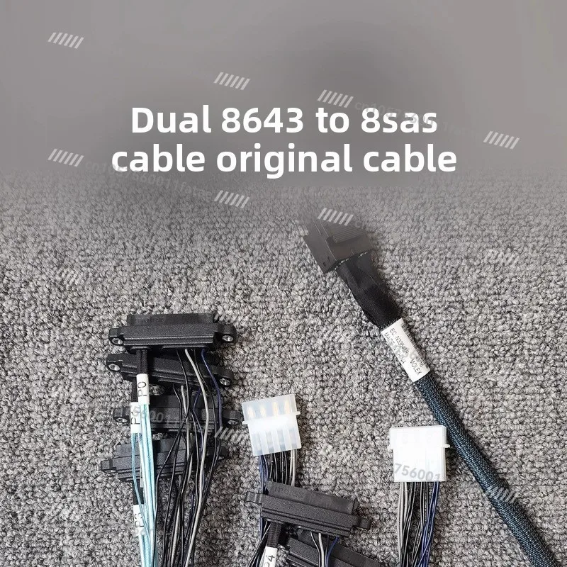 

Dual 8643 to 8SAS Cable High Speed Data Transfer Cable Original Manufacturer 8643 to SAS Adapter