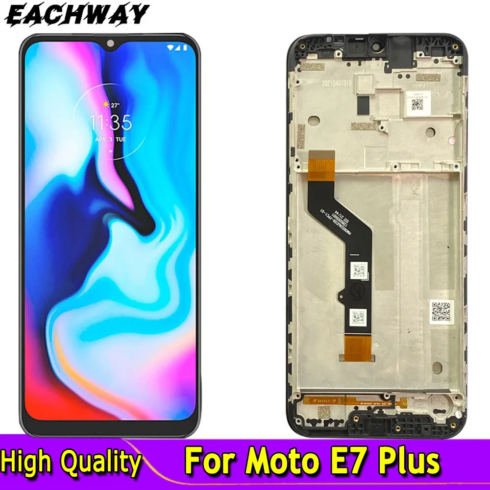 

Tested Work For Motorola Moto E7 Plus LCD With Frame Display Touch Screen Digitizer Assembly For Moto E7Plus LCD XT2081-1 Screen