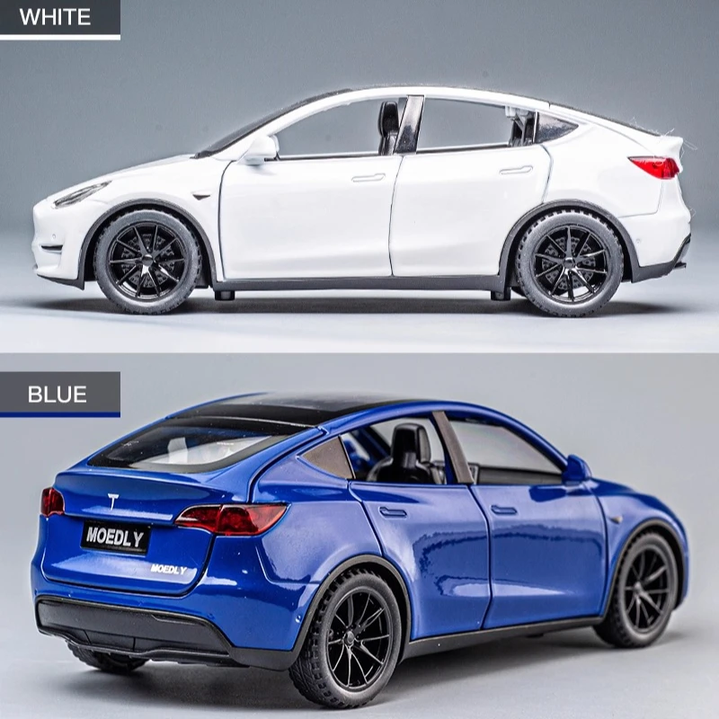 1:32 Model Y Car Toys Alloy Diecasts Metal Vehicles Car Model With Sound Light Vehicle Toys For Children Gifts Collection