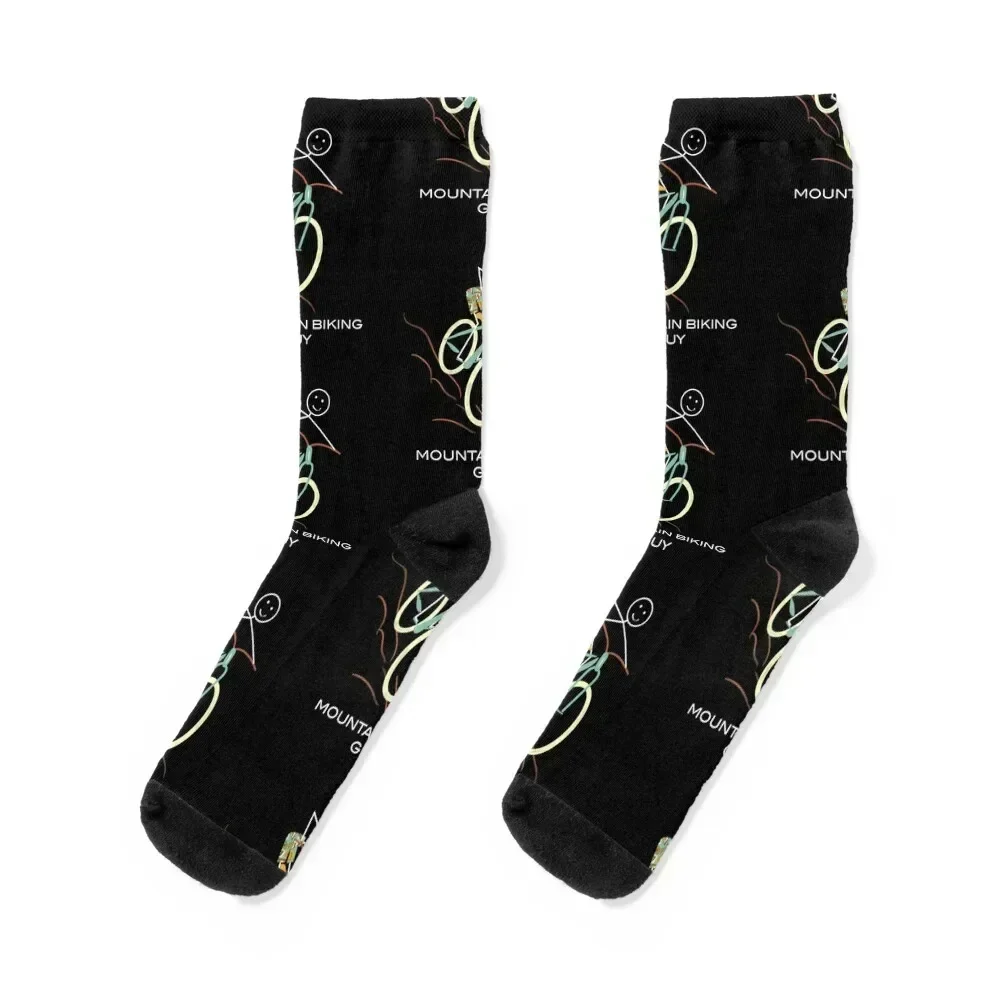 

Funny Mens Mountain Biking design Socks Antiskid soccer football gifts new year Boy Socks Women's