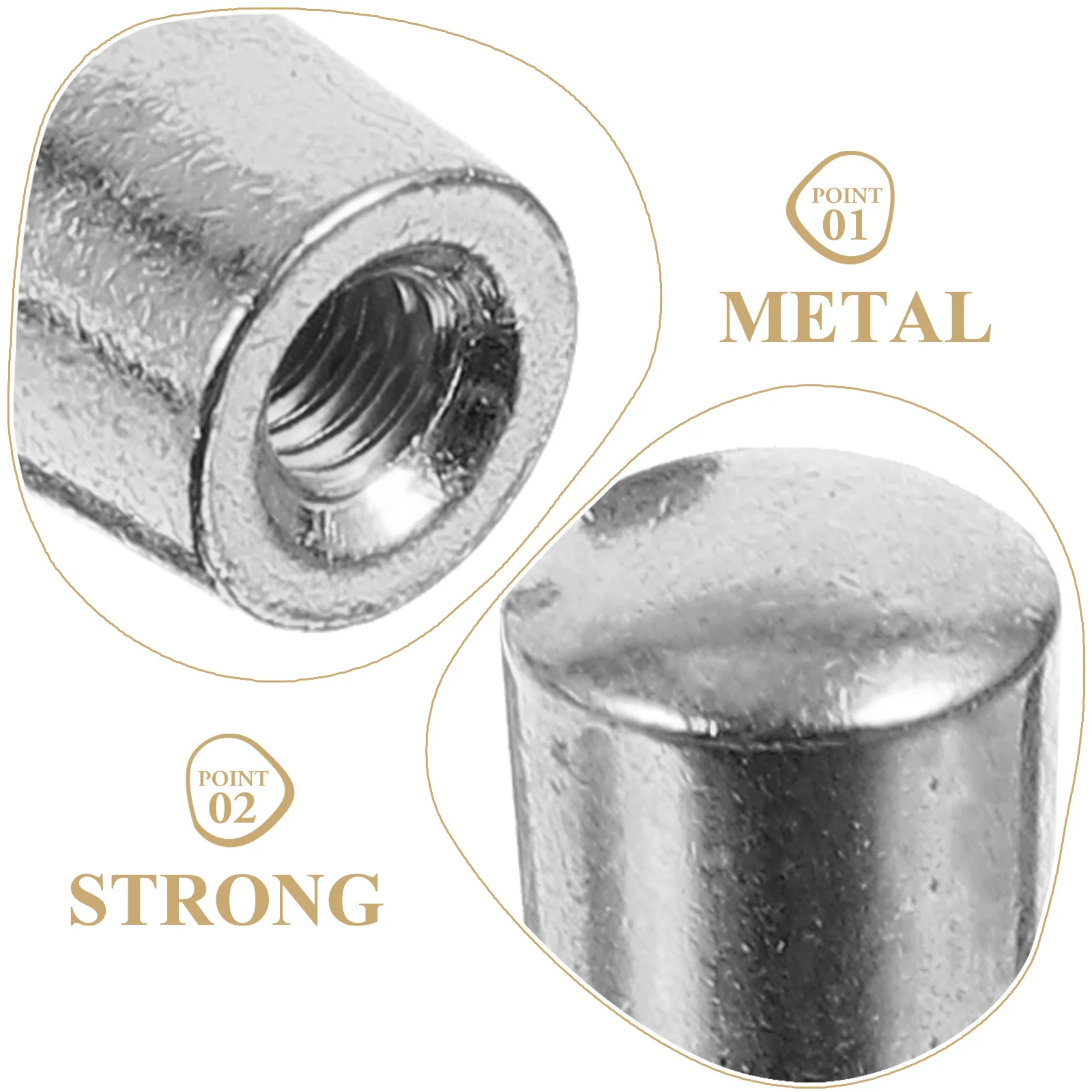 

2Pcs Electric Guitar Toggle Cap Metal Tip Smooth Grip Replacement Parts No Noise 4Mm Guitar Tip Pickup Cap Toggle Extensions