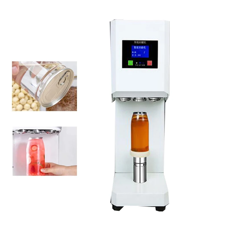 آلة ختم العلب شبه الأوتوماتيكية، كوب ختم المشروبات، زجاجة بلاستيكية تجارية