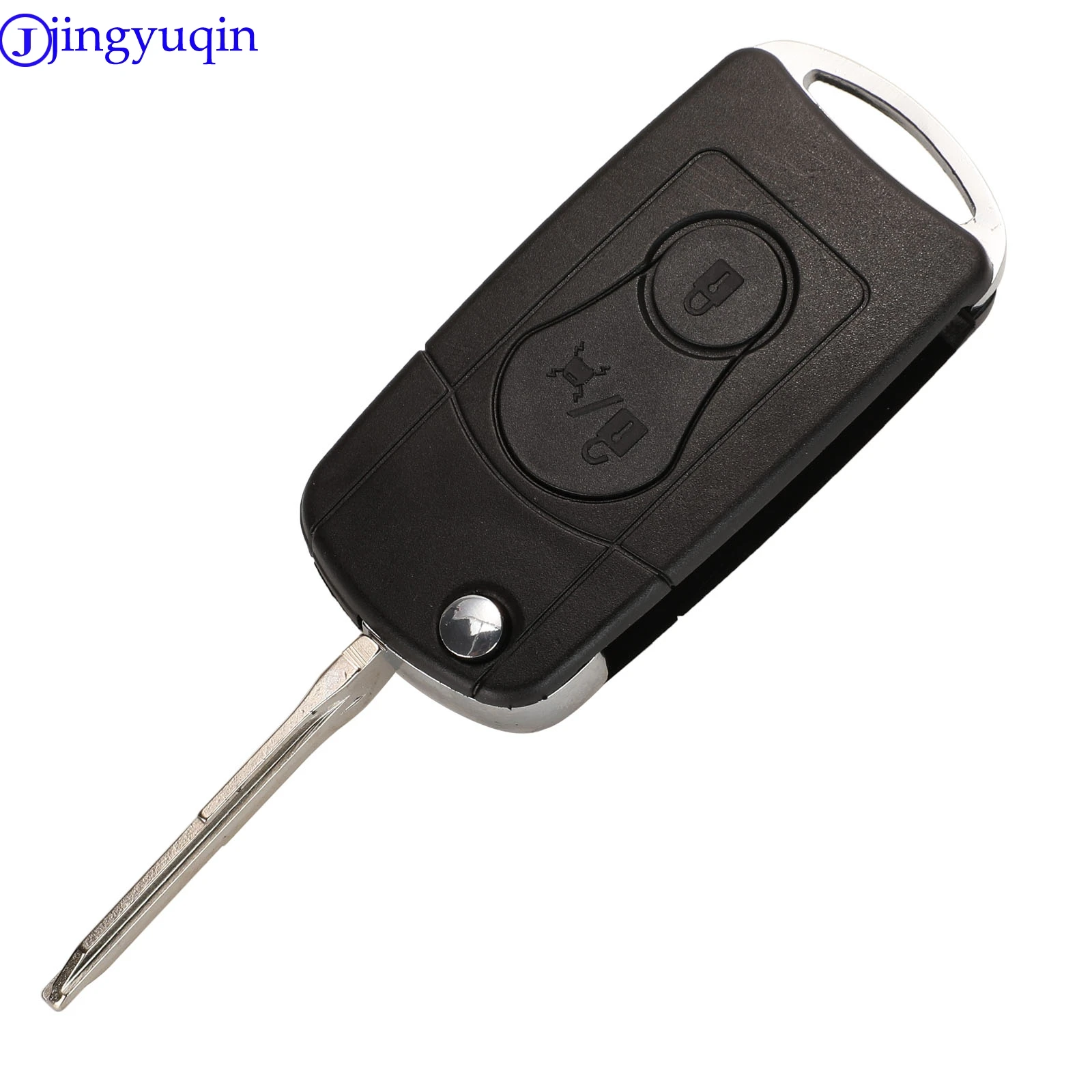 jingyuqin Remote Flip Folding Car Key Case Shell Cover Fob For Ssangyong Actyon SUV 2 Buttons