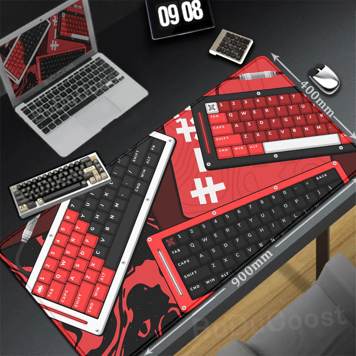 

90x40cm Computer Natural Rubber Mouse Pad Switch Japan Deskmats Kawaii Sushi Gamer Keyboard Mousepad Office Non-slip Accessories