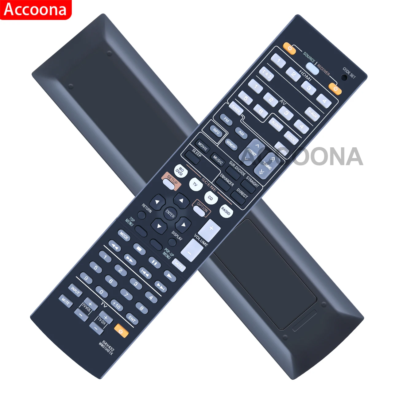 Remote Control For Yamaha Audio Video AV Receiver RAV432 WW510400 RAV434 WW510600 RAV433 WW51050 ZA11350 RAV293 WR00270