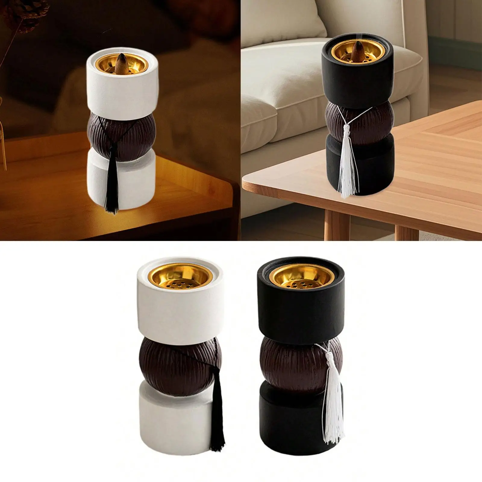 

Incense Burner Collection Portable Desktop Decor Creative Censer Burner for