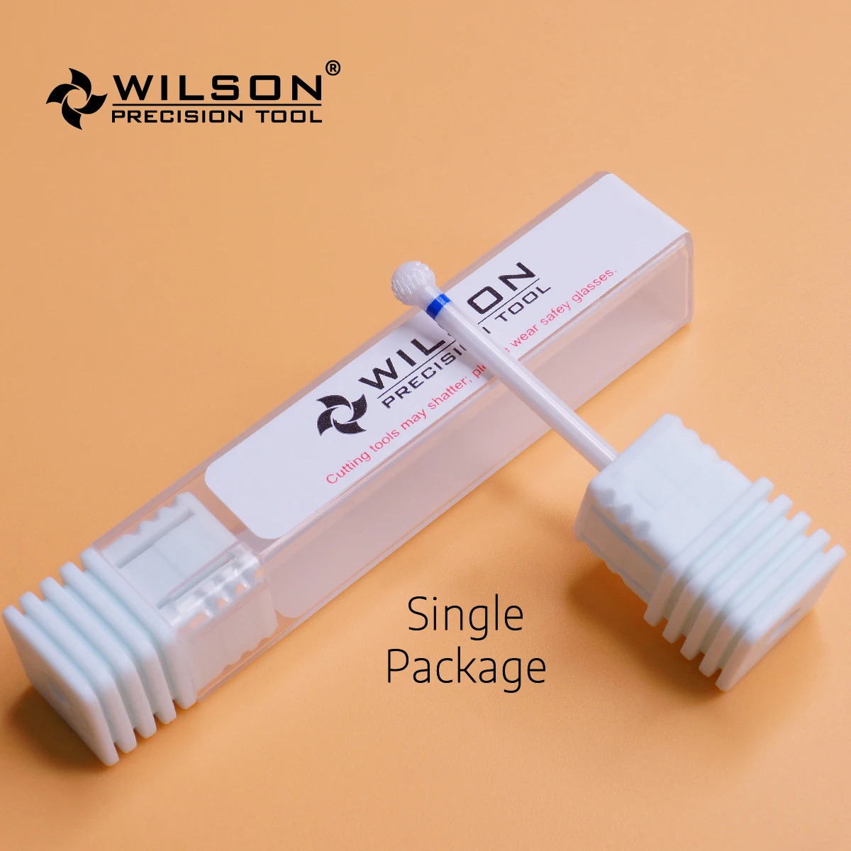 WilsonDental Burs Ball Shape- Cross Cut - White Solid Zirconia Ceramic Dental Lab Products