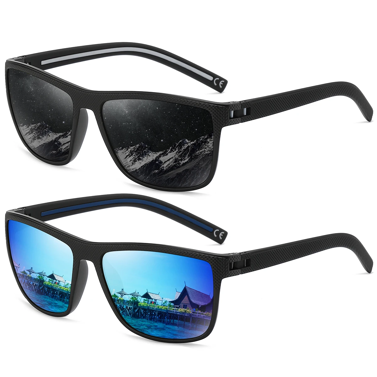 Supkley UV-beständige Lauf brille Outdoor-Sport Sonnenbrille Männer Frauen Radfahren Angeln polarisierte Sonnenbrille – Detail 7