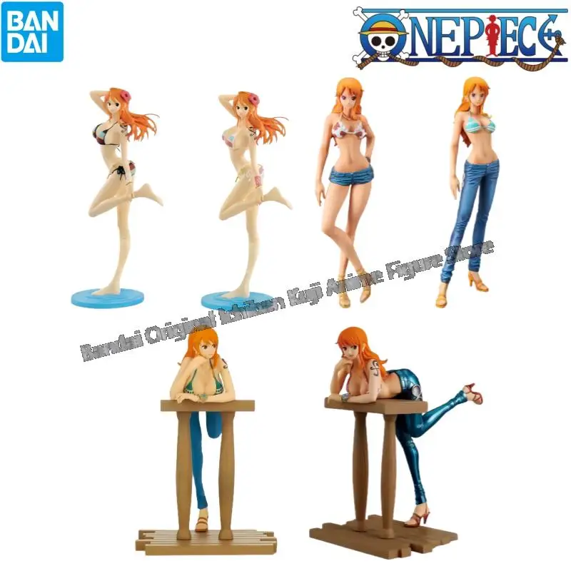 

In Stock Bandai Original Box Garage Kit Model One Piece Glitter Glamours Nami Anime Characters Collectible Action Figure Statue