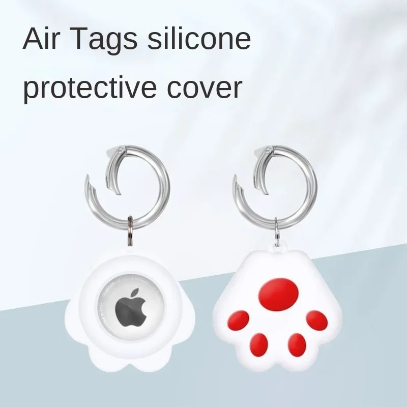 For Apple Airtags Locator Tracker Airtag Case Keychain Silicon Anti-lost Cover Sleeve Protective Case For Airtags Holder Air Tag