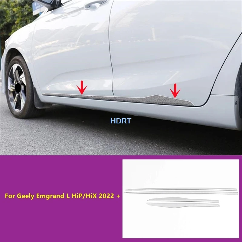 

Car Styling Door Side Skirt Edge Body Trim Protector Decoration Accessories Exterior Sticker For Geely Emgrand L HiP/HiX 2022 +