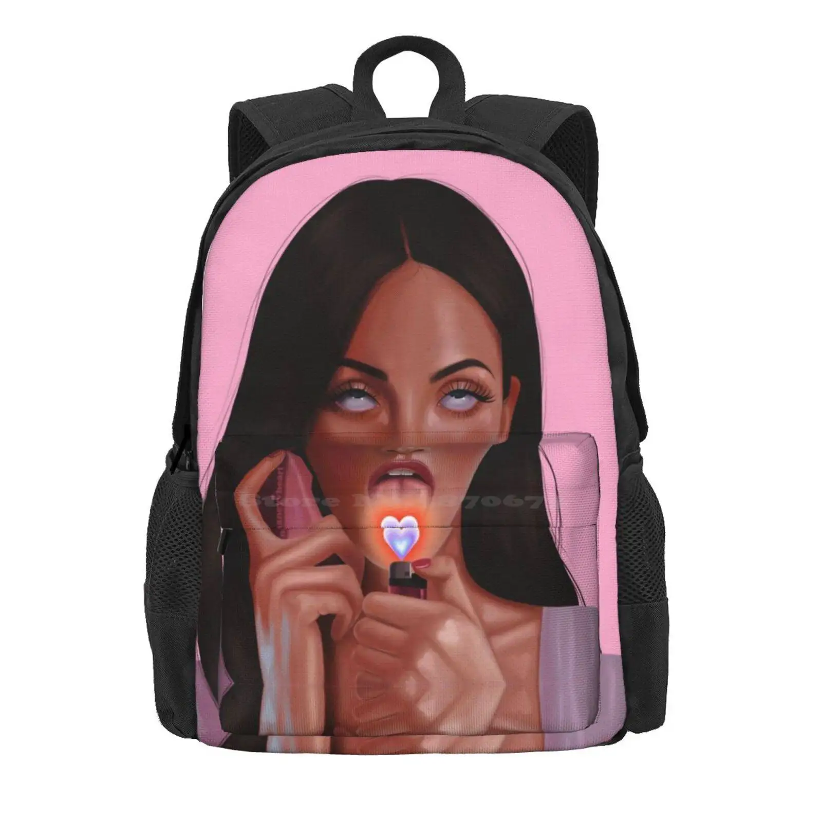 Jennifer’S Body Hearts Check Hot Sale Schoolbag Backpack Fashion Bags Jennifer Check Megan Fox Jennifers Horror Movie Film Mean