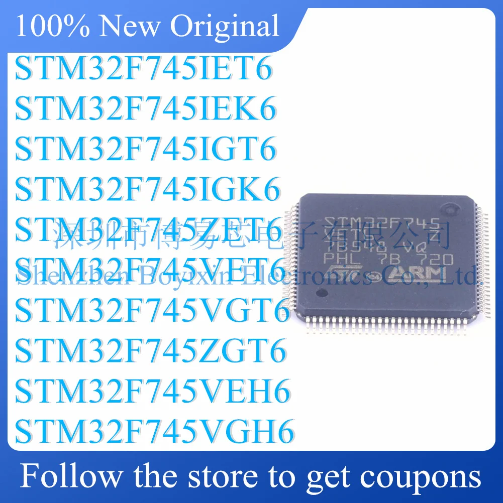 

STM32F745ZGT6 STM32F745ZET6 STM32F745VET6 STM32F745VGH6 STM32F745VEH6 STM32F745IGT6 STM32F745IET6 STM32F745VGT6 IGK6 IEK7 IEK6