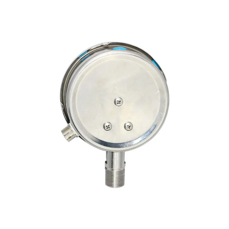 Manómetro de contacto eléctrico a prueba de golpes de acero inoxidable YNXC100BF presión de aceite de silicona asistida magnética a prueba de golpes Hydrauli