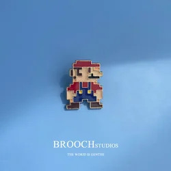 Super Mario Brooch Cute Alloy Pin Stitch Broochs Bag Lapel Pin Cartoon Badge Backpack Decoration Kids Birthday Gift Accessories