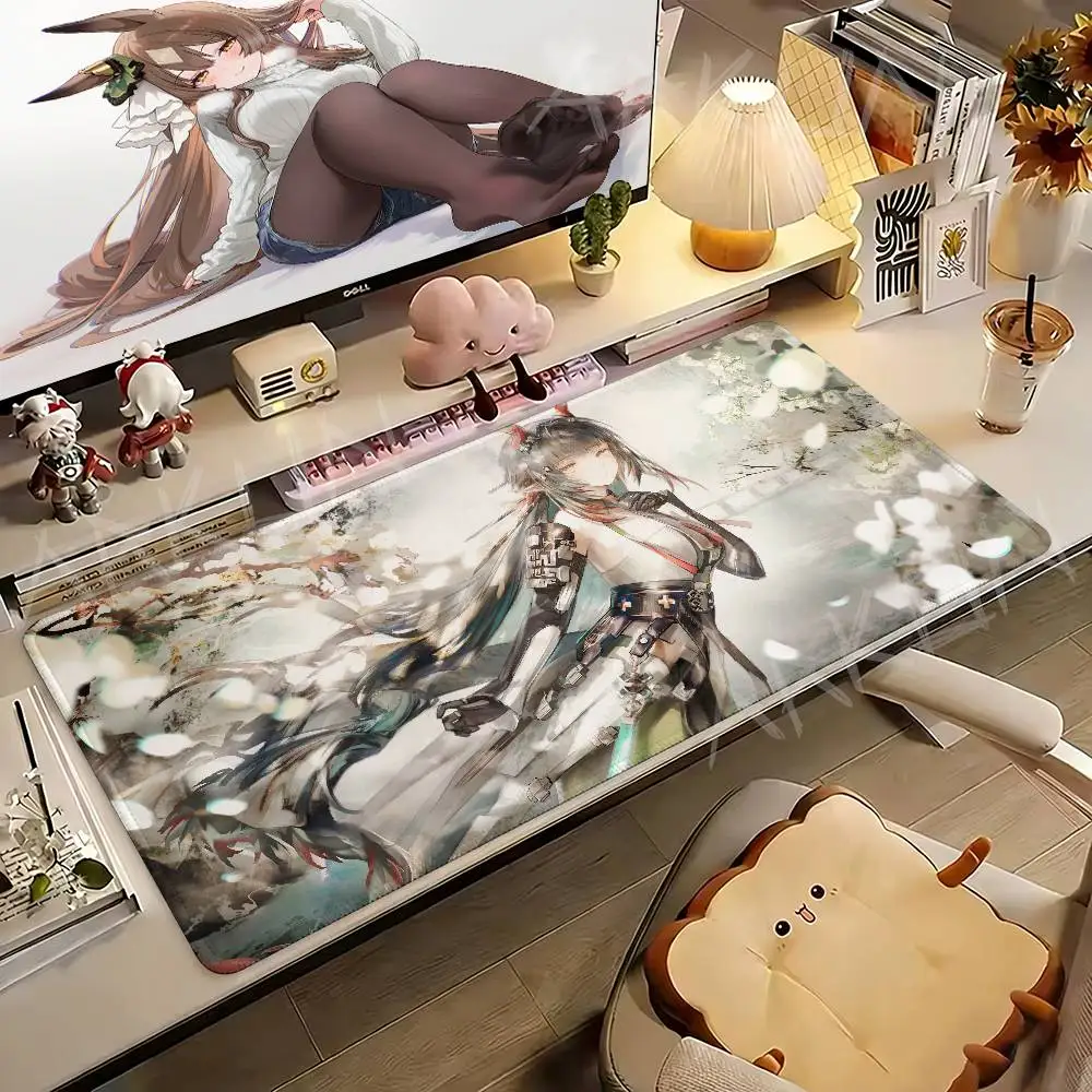 

Hot Zhang Fangyi Arknight Mouse Pad Gaming Desk Mat Large Keyboard Pad Manga Girl Computer Mousepad Desk Accessories Gamer Gift