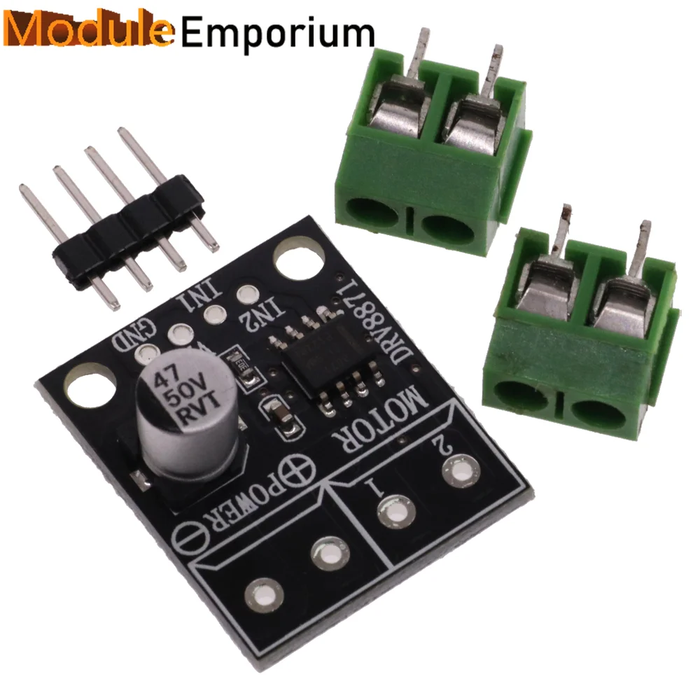 DRV8871 H-Bridge Brushed DC Motor Driver Breakout Board For Arduino PWM Control 3.6A Max Internal Current Sense 6.5V- 45V