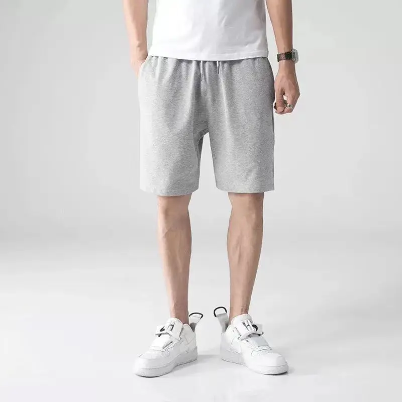 TRSYPHXM 2025 nuevos pantalones cortos de algodón de verano para hombres sueltos de gran tamaño pantalones cortos de playa de tubo recto fino informal para hombres ropa de dormir