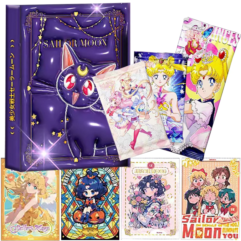 

Sailor Moon Collection Card Magic Transformation Battle Anime Girls' Favorite Classic Characters Creative Peripheral Card Toys
