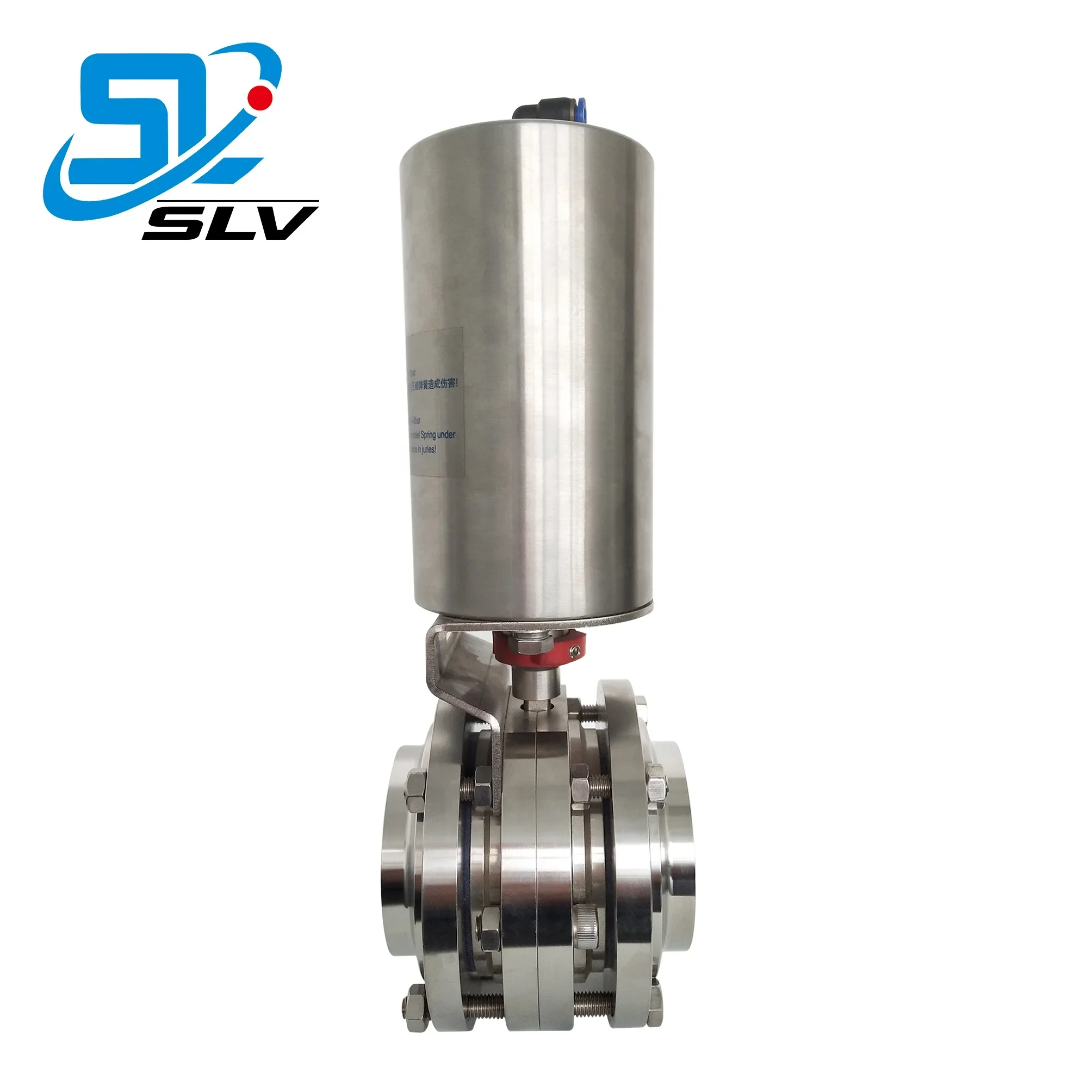 4 inch water valve food grade ss316l stainless steel sanitary pneumatic butterfly valve