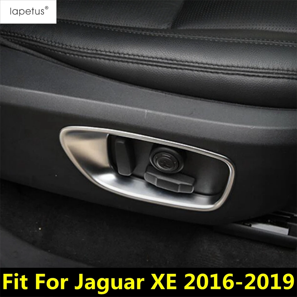 

Side Seat Adjustment Button Switch Frame Decoration Cover Trim ABS Accessories Interior For Jaguar XE 2016 2017 2018 2019