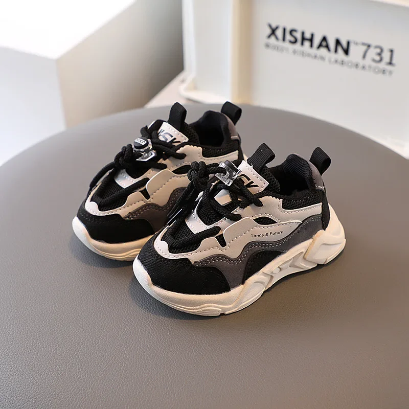 Boys Casual Shoes Girls Sneakers Toddlers Little Kids Fashion Sports Running Shoes Anti-skid Lace-up Classic 21-30 New Trend Hot