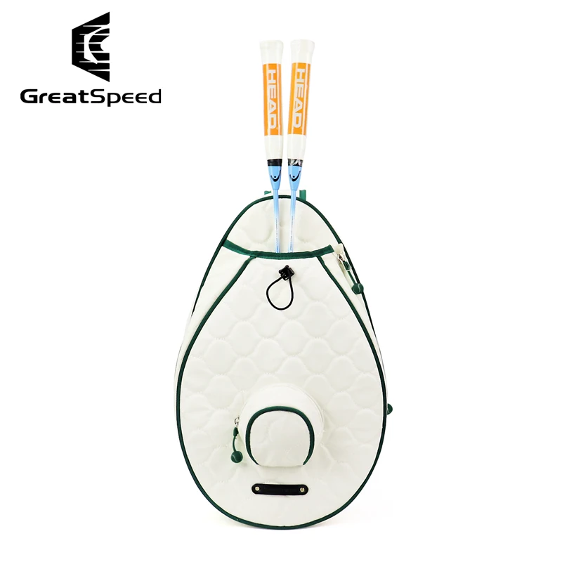 2025 Autumn Winter GreatSpeed Tennis Racquet Bag White Green Badminton Padel Pickleball Tennis Bags Unisex Teenager Shoulder Bag