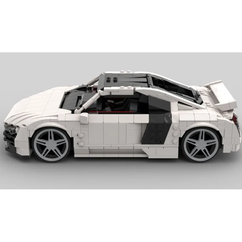 

MOC-252468 Новая городская спортивная культовая модель гоночного суперкара из строительных блоков, 1294 детали, MOC, подарок на день рождения для мальчиков и детей