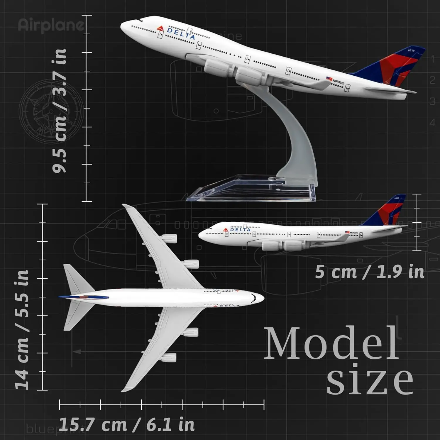 

16 см B747 Дельта модель самолета металлические весы самолет 747 миниатюрный самолет детские развивающие игрушки модели сувенирный самолет игрушка