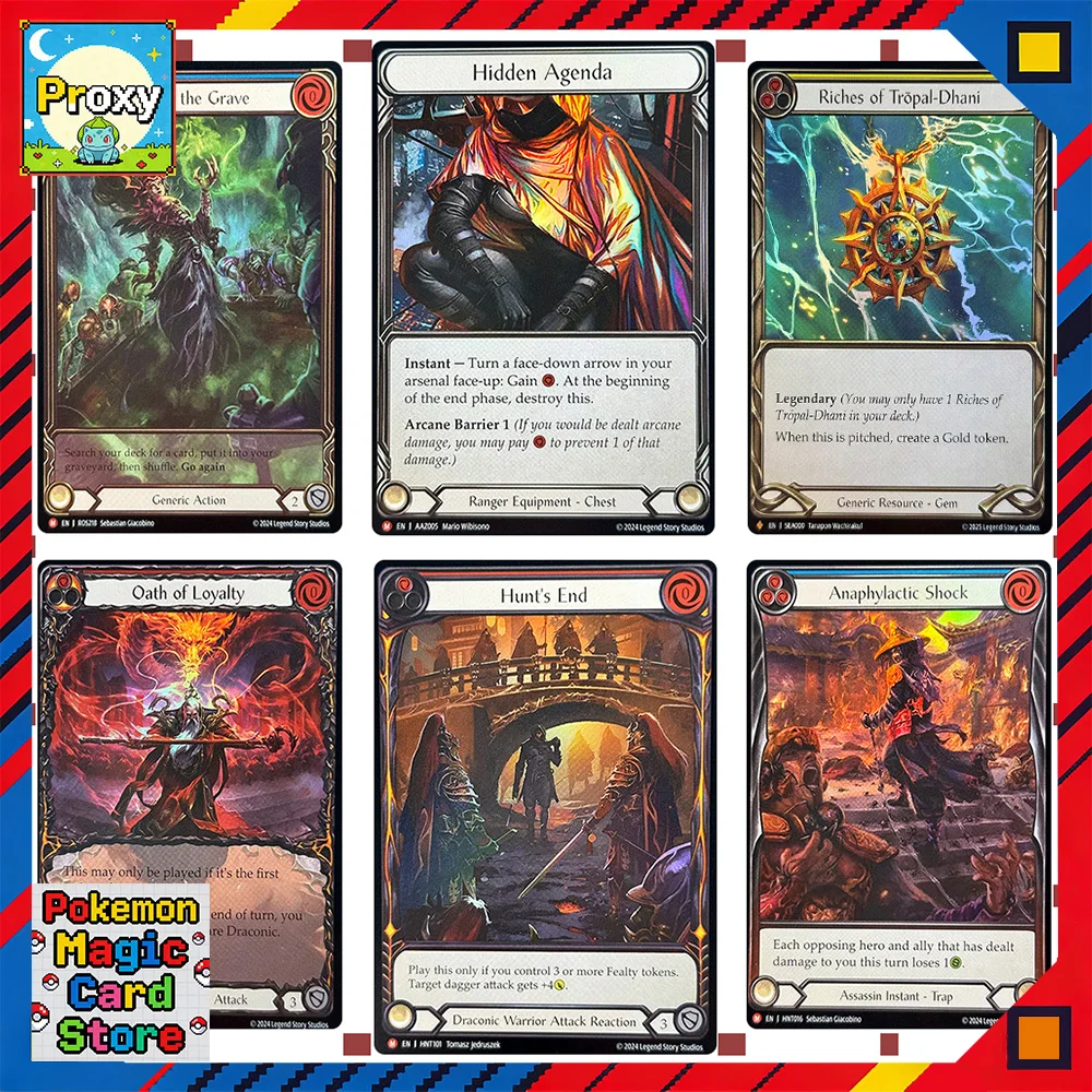 

Коллекционные карты Flesh and Blood: FOIL Ten Foot Talland, Bulletproof, Eternal Inferno, Plow, Felling of the Crown, Apex, Bonebreaker. Подарки для TCG-игроков.