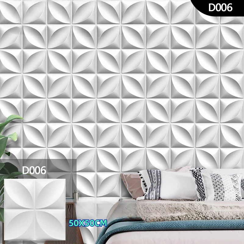 

3D three-dimensional wall panel stickers home decoration DIY living room bedroom background decoration wallpaper wall stickers