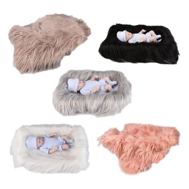 

Newborn Plush Blanket Baby Photo Accessories Jewelry Salon Counter Blankets Plush Cloth Photography Props