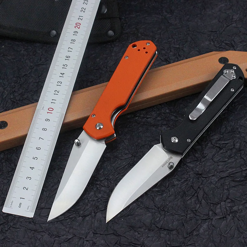 

GT-KL001 Outdoor Practical High Hardness Folding Knives 8Cr13Mov Blade G10 All Steel Handle Portable Folding Knife