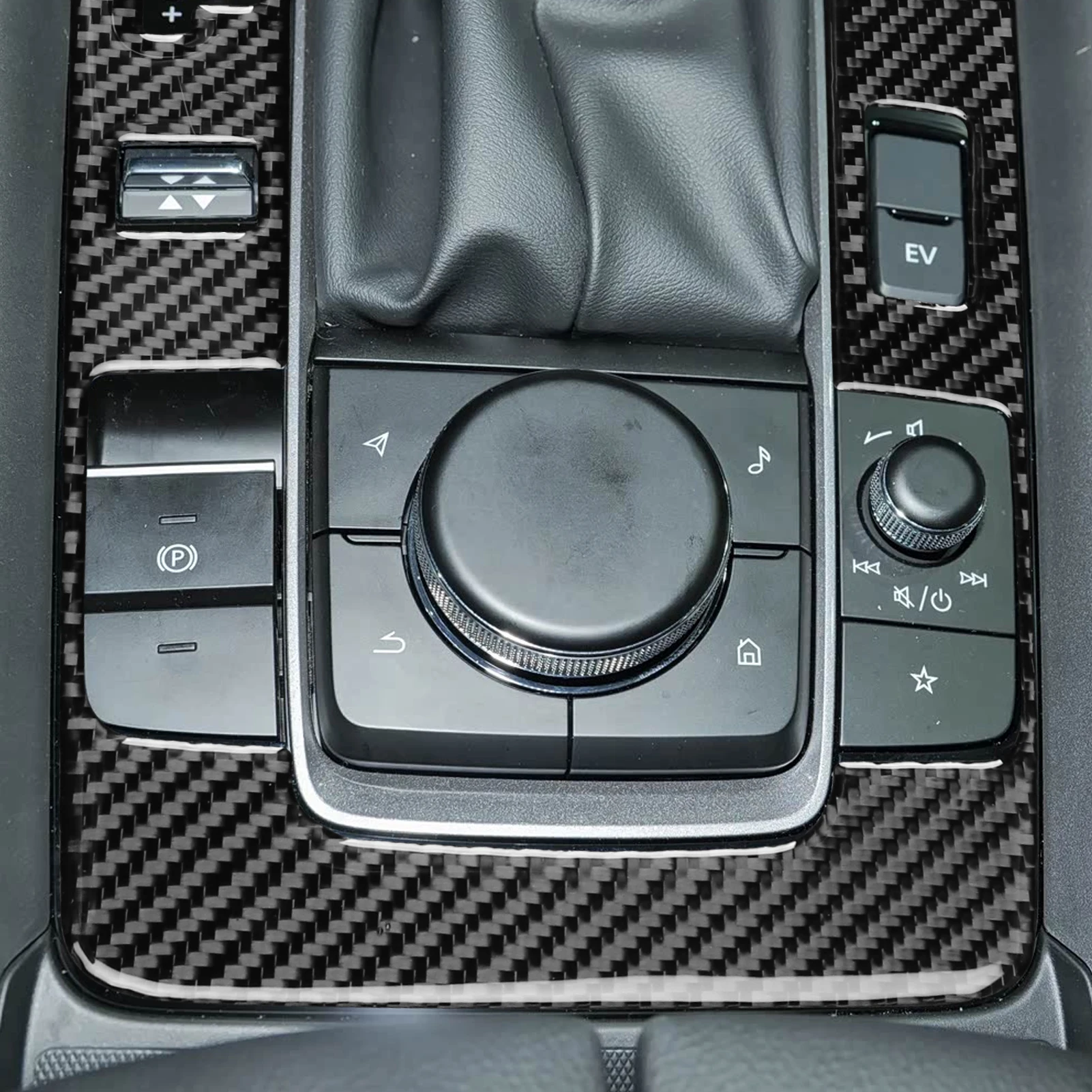 FOR Mazda CX-50 Line  2022-2026 Carbon Fiber Headlight Switch Central Control Gear Window Lift Car Interior Accessories Sticker