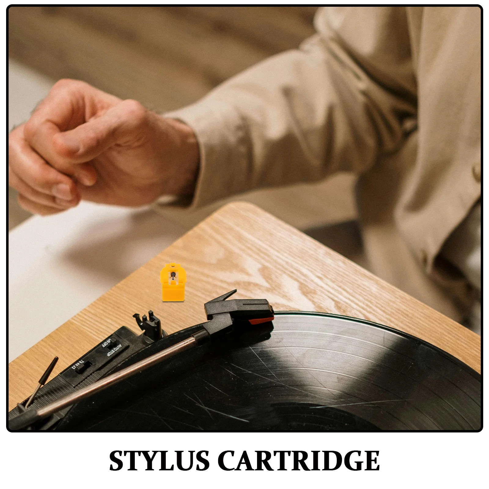 Replacement Stylus For Vinyl Player Yellow Atn3600L Compatible Turntable Needle High-Fidelity Phonograph Cartridge