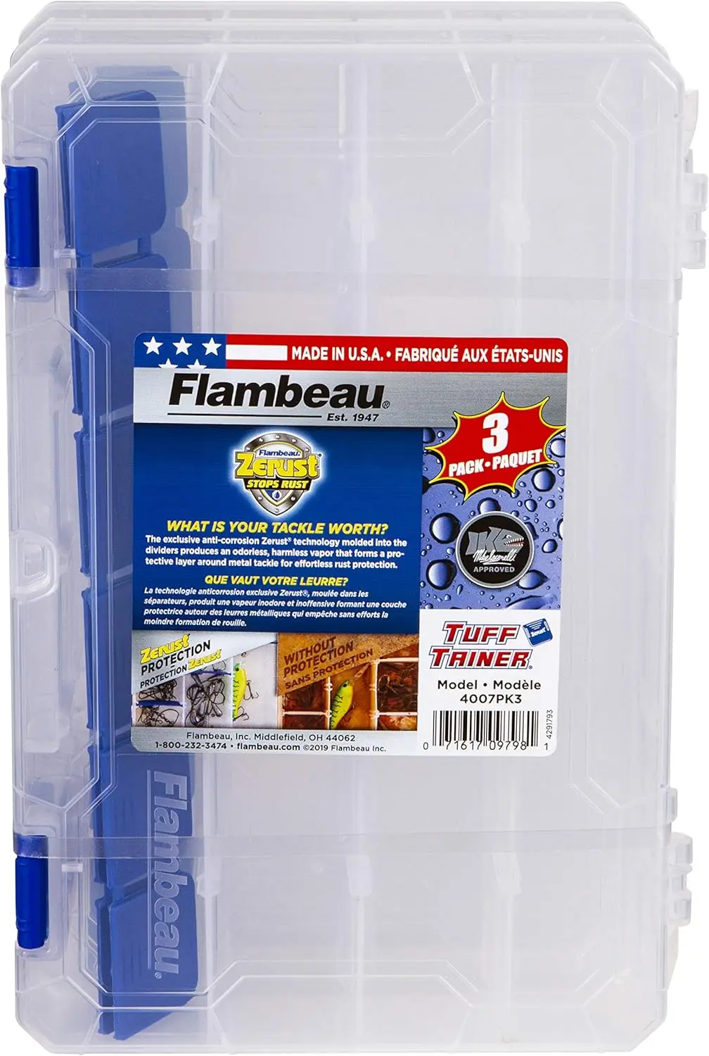 3-Pack Clear Tackle Boxes 2