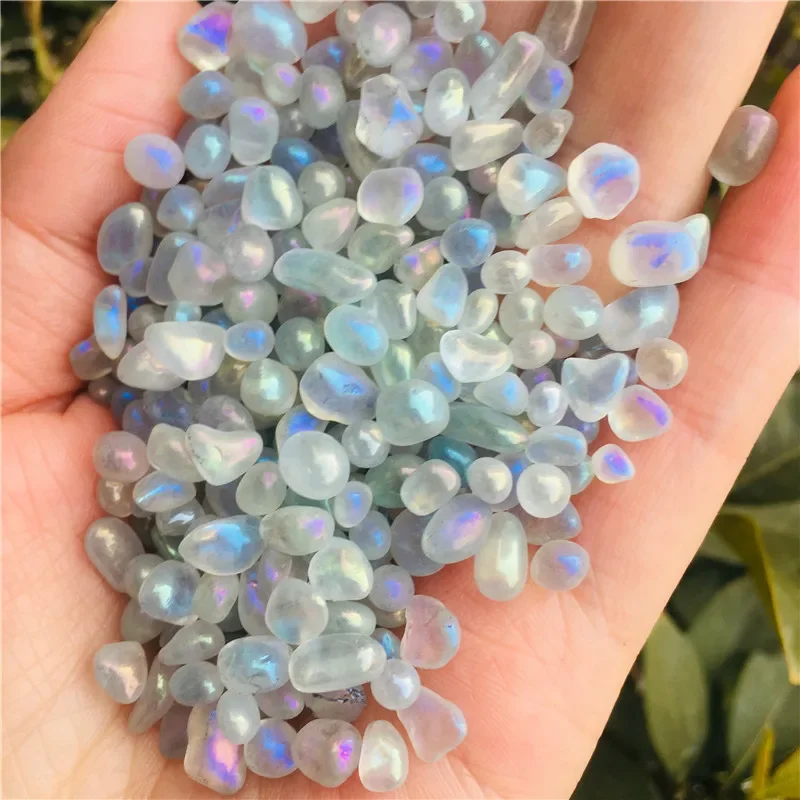 100g Natural moonstone crystal rubble decorates the home