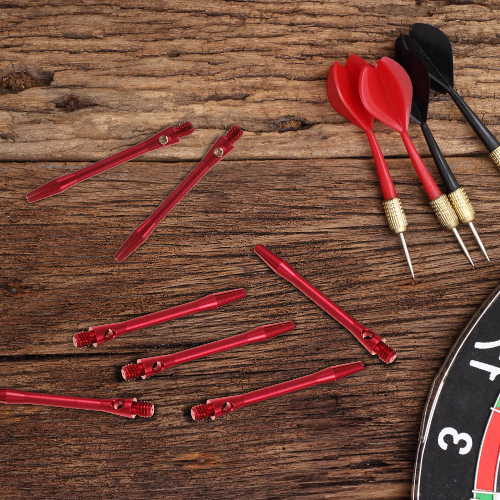 

12 шт. стандартных металлических стержней для дротиков 45 мм с резьбой 2BA, совместимых с алюминиевыми аксессуарами для дротиков с системой надежной фиксации лопастей