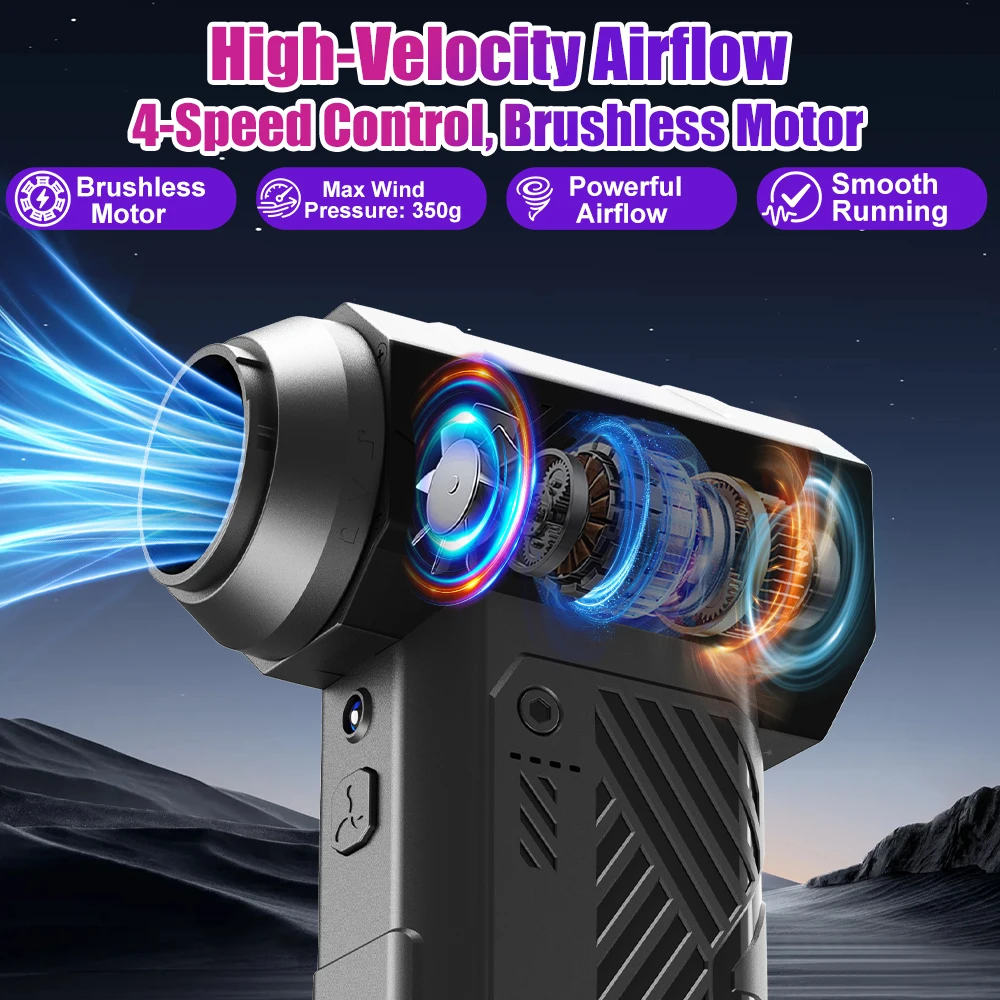 لسيارة RV شاحنة مقطورة العنيفة مروحة نفاثة تنظيف منفاخ أداة عالية السرعة قوية منفاخ الهواء يده السيارات مروحة تربو المحمولة