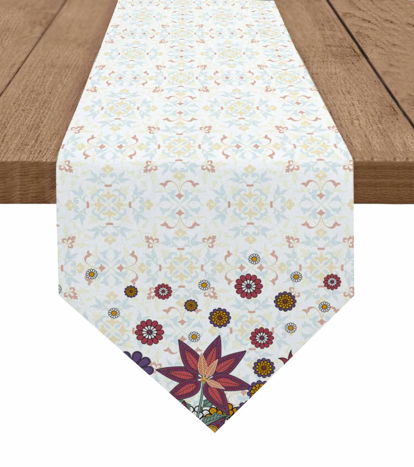 

Bohemian Retro Style Home Decor Table Runner Wedding Decoration Tablecloth Kitchen Table Runners